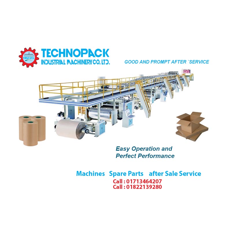 Automatic 3/5/7 Ply Corrugated Board Making Machine